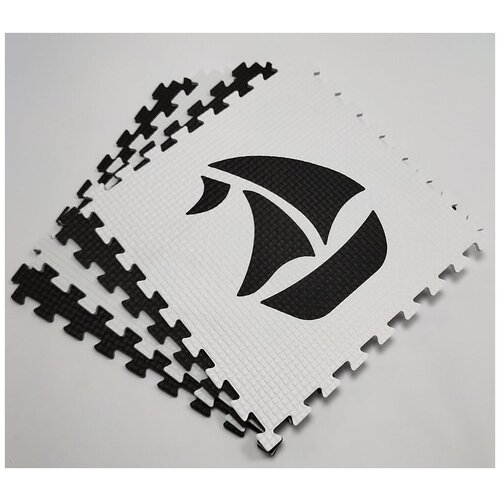 Набор Моряк, мягкий пол EVA KIDS, 50Х50х1 см, черно-белый модульные коврики пазлы морские играпол