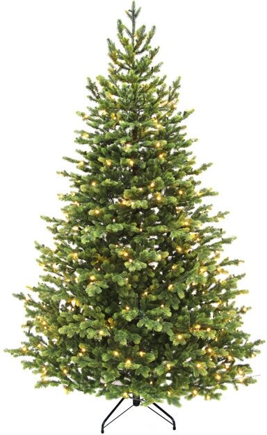 Искусственная елка с огоньками Городская 215 см, 280 теплых белых ламп, литая 100% — купить в интернет-магазине Eli.ru - Winter Story на Яндекс Маркете