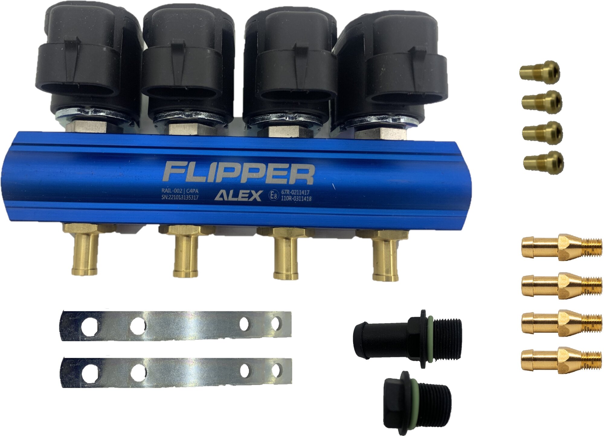 Форсунки ALEX Flipper rail 4-цилиндровый инжектор LPG