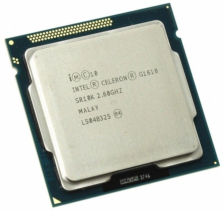 Процессор Intel Celeron G1610 Ivy Bridge LGA1155,  2 x 2600 МГц, OEM