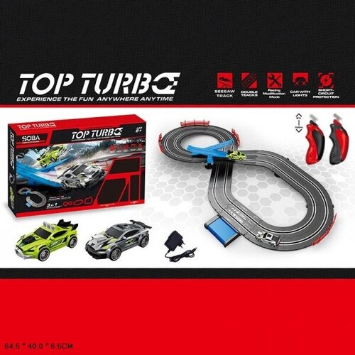 Трек Top Turbo с машинками A493-H06181 большой игровой набор трек с машинками и кинг конг shantou gepai