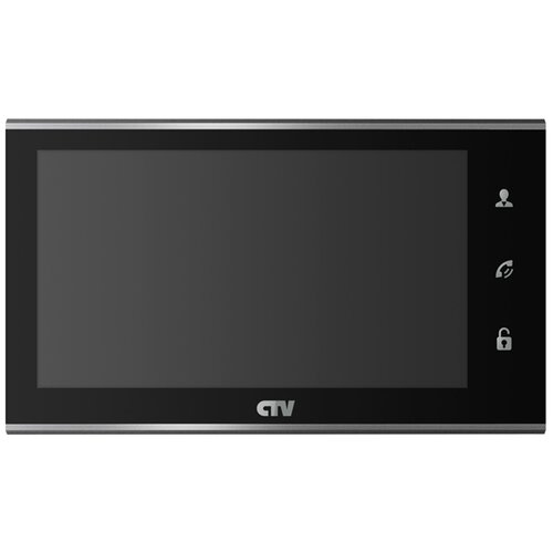 Монитор для домофона/видеодомофона CTV CTV-M2702MD черный видеодомофон ctv ctv m2702md w 10 0000120