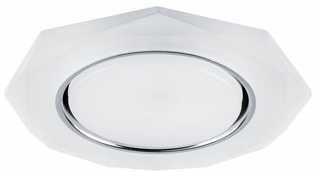 фото Светильник встраиваемый с белой LED подсветкой Feron CD5021 потолочный GX53 без лампы, белый матовый