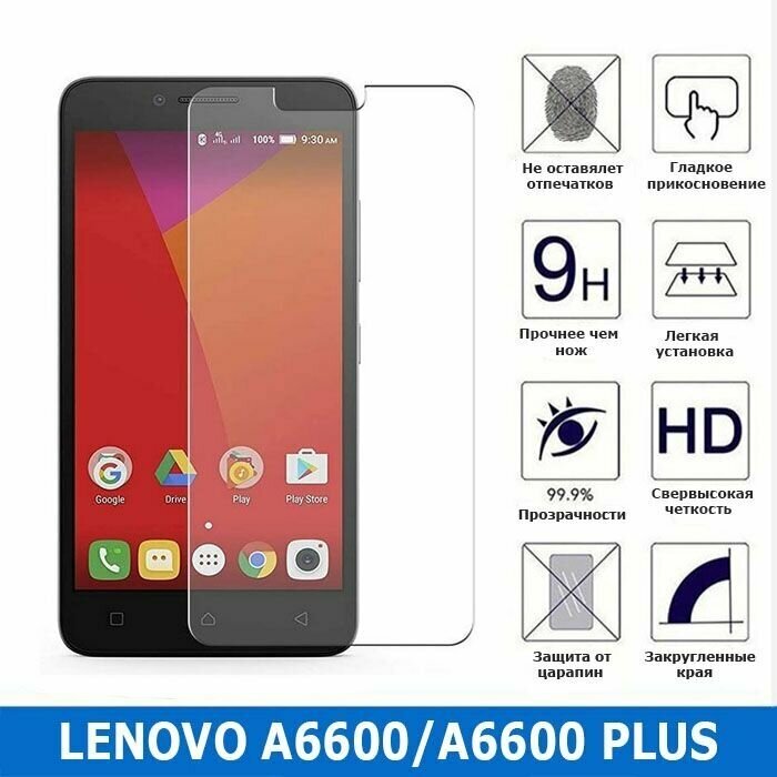 Защитное стекло для Lenovo A6600/A6600 Plus 0.3 мм