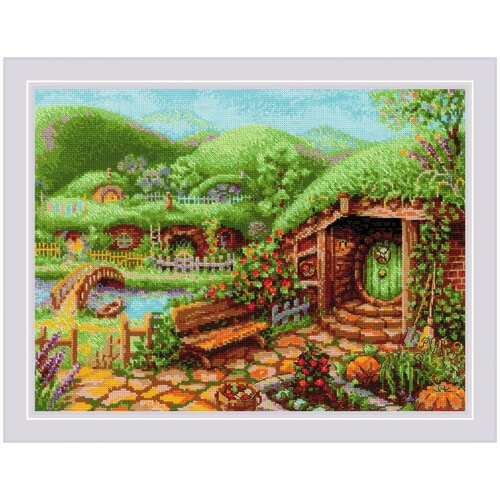 фото Набор для вышивания риолис 1904 зеленые холмы