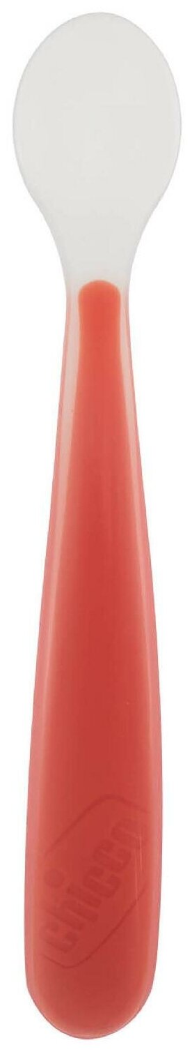 Ложка Chicco Soft silicone pink