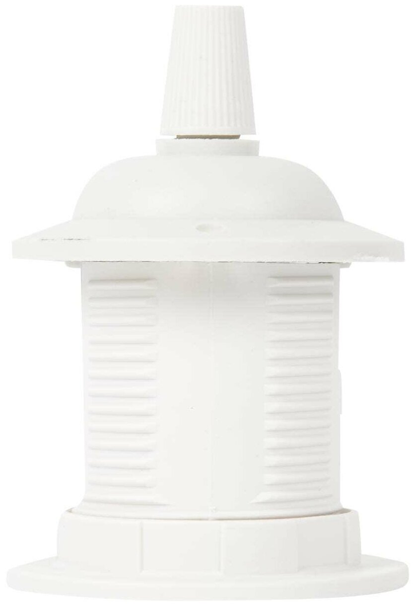 Патрон пластиковый Е27 для подвесных светильников цвет белый