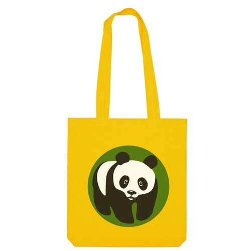 Сумка шоппер Us Basic, желтый сумка панда и чай фиолетовый