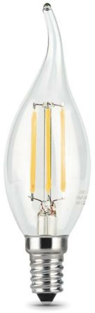 Лампа LED GAUSS Filament 5W/E14/2700K свеча на ветру 104801105-D - фотография № 5