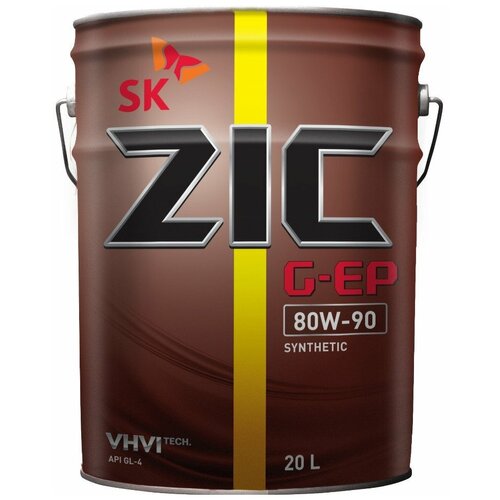 Трансмиссионное масло Зик 80w90 API GL-4 синтетическое (ZIC G-EP) 20л.
