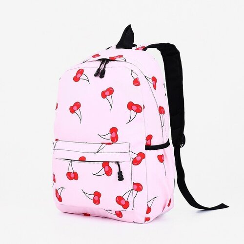 Рюкзак школьный из текстиля на молнии, наружный карман, цвет розовый рюкзак на молнии наружный карман цвет розовый