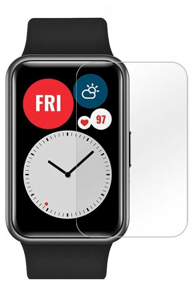 Гидрогелевая защитная пленка на экран смарт-часов Huawei Watch Fit (2 шт.)