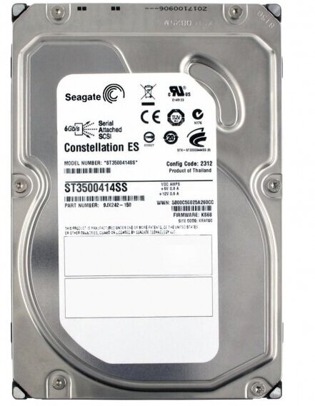 Жесткий диск Seagate ST3500414SS 500Gb SAS 3,5" HDD