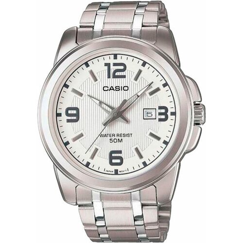 Наручные часы CASIO, серебряный casio men s enticer analog watch mtp 1381d 7a 47 mm silver