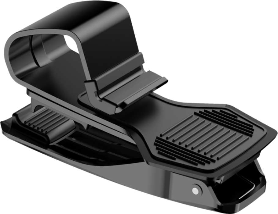 Автомобильная подставка-держатель MyPads под телефон на панель в машину с прищепкой с шириной 35-70мм черная