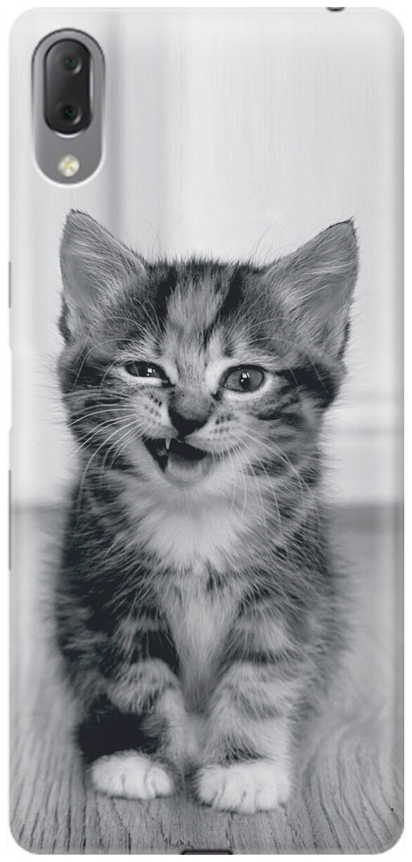 RE: PA Накладка Transparent для Sony Xperia L3 с принтом "Котенок с ухмылкой"