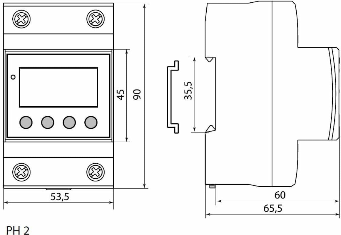 Реле напряжения TDM ELECTRIC РН 2 SQ1504-0015