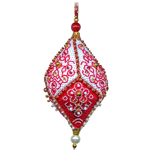 фото Zengana набор для вышивания нитками и бисером рубин 6 × 10 см (м-072)