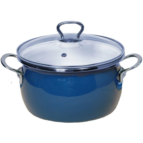 Кастрюля Omelia OM-5052 Морская волна с крышкой 1.5л 16см Сфера