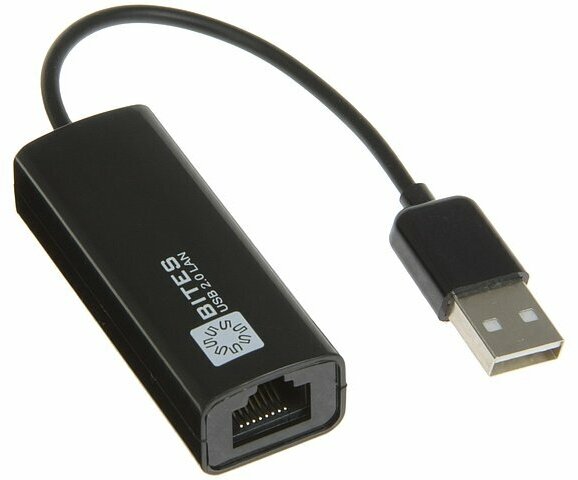 Сетевой адаптер Ethernet 5bites Сетевой адаптер Ethernet 100Мбит/сек. 5bites UA2-45-02BK (USB2.0) (ret)