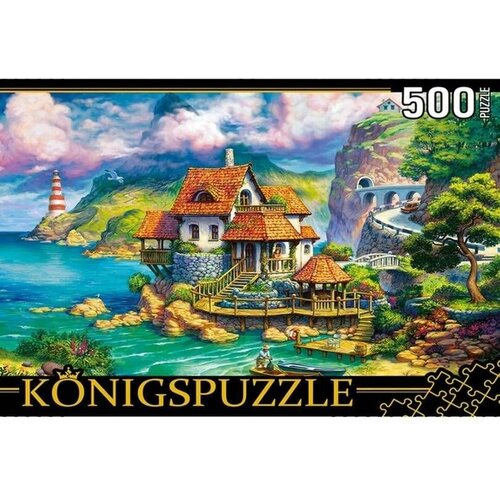 Пазлы Рыжий кот Konigspuzzle Дом у моря 500 элементов пазлы уютный дом у озера 500 элементов