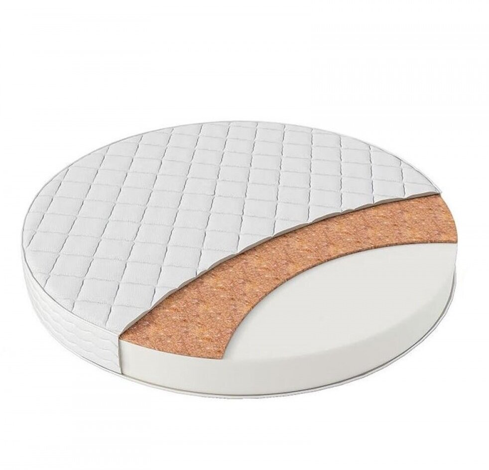 фото Детский матрас в круглую кроватку 75 см