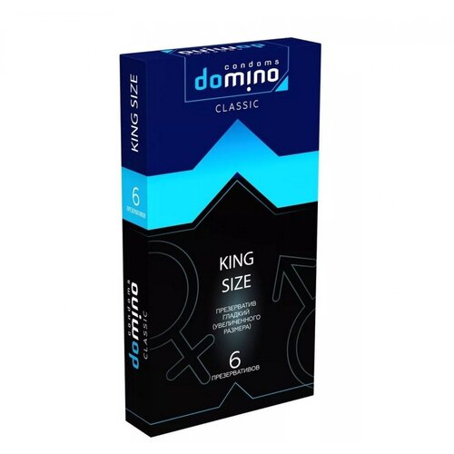 Презервативы увеличенного размера Domino Classic King Size (6 шт) презервативы и лубриканты domino condoms презервативы domino classic extra strong