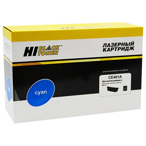 Картридж Hi-Black (HB-CE401A) для HP LJ Enterprise 500 color M551n/M575dn, C, 6K картридж hi black hb ce400x для hp lj enterprise 500 color m551n m575dn bk 11k