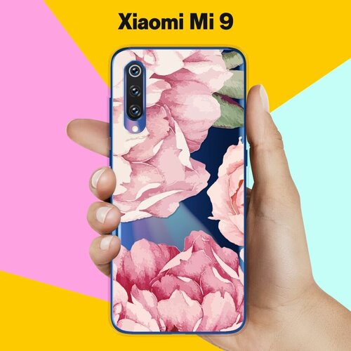 Силиконовый чехол Пионы на Xiaomi Mi 9