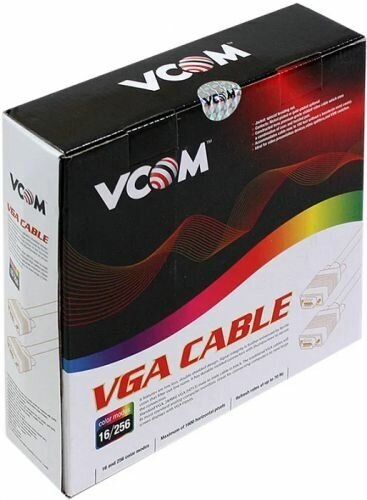 Кабель удлинитель VGA 5.0м VCOM 2 фильтра VVG6460-5MO VCOM Telecom - фото №6