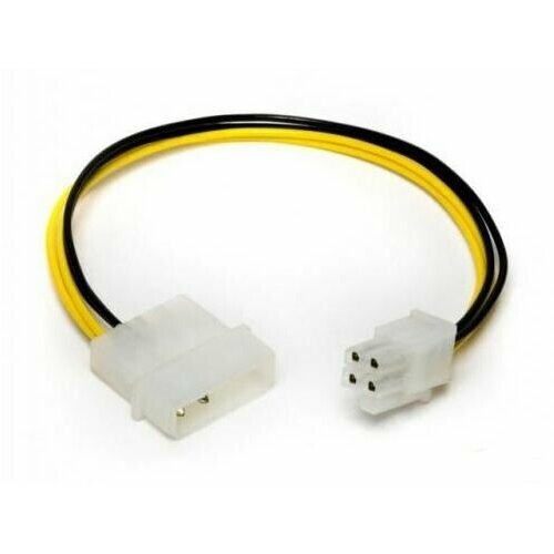 кабель питания molex 4pin 2хmolex 2x4pin orient c397 5 12v oem Переходник питания HDD-P4, 0.50мм2, 20см, Definum DF-HDD4M-P4F-020