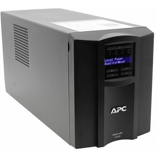 ИБП APC Источник бесперебойного питания Smart-UPS 1000VA/700W, Line-Interactive, LCD, Out: 220-240V 8xC13, SmartSlot, USB, HS User Replaceable Bat