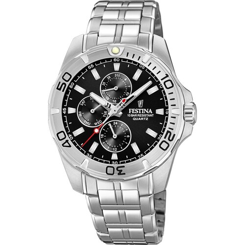 Наручные часы FESTINA Multifunction, серебряный, черный