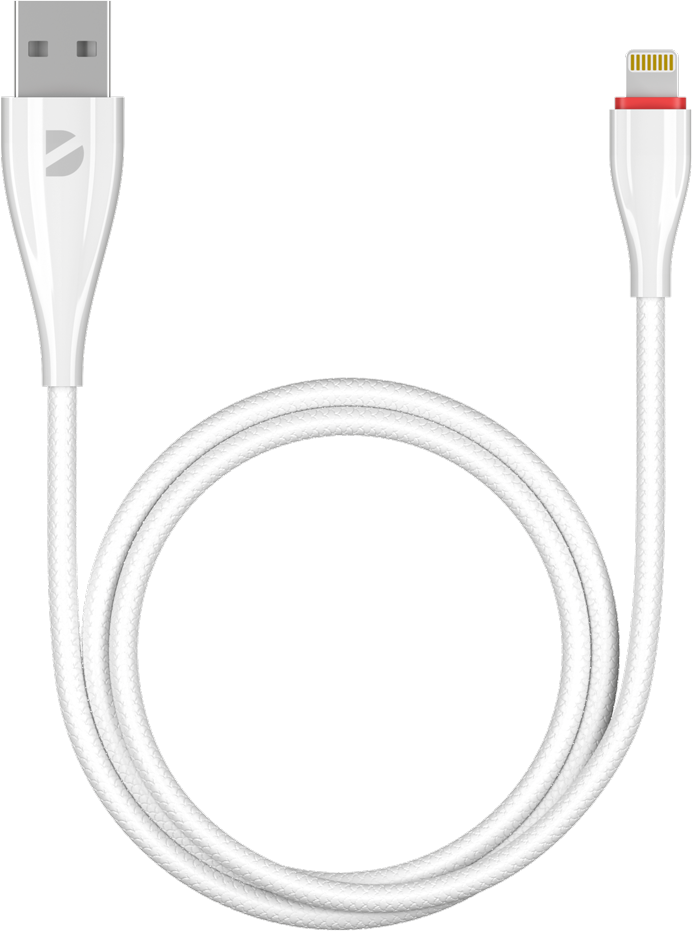 Дата-кабель Ceramic USB - Lightning, 1м, белый, крафт, Deppa 72291-OZ