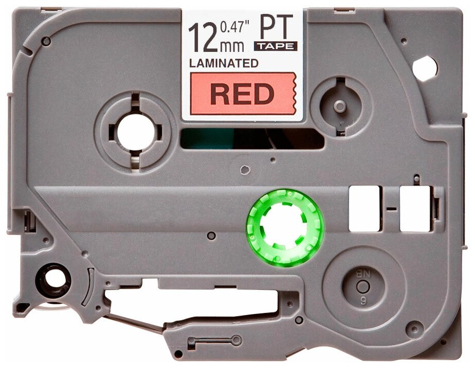 Картридж с лентой TZe-431 совместимый, 12 мм, черный на красном