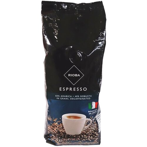 Кофе в зернах Rioba Espresso Decaffeinated, 500 г