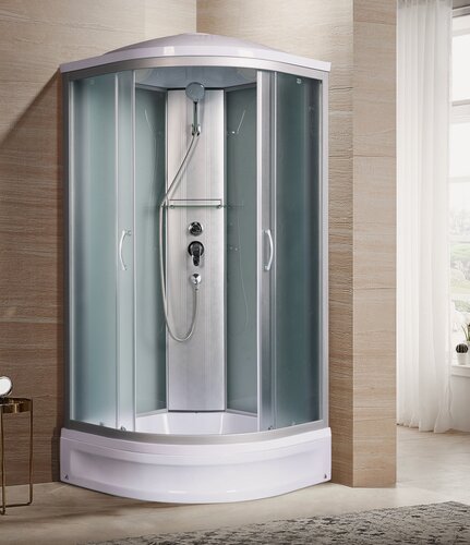 Изображение товара Душевая кабина River Nara 80/24 MT 80x80 стекла матовые, профиль хром (10000003044)