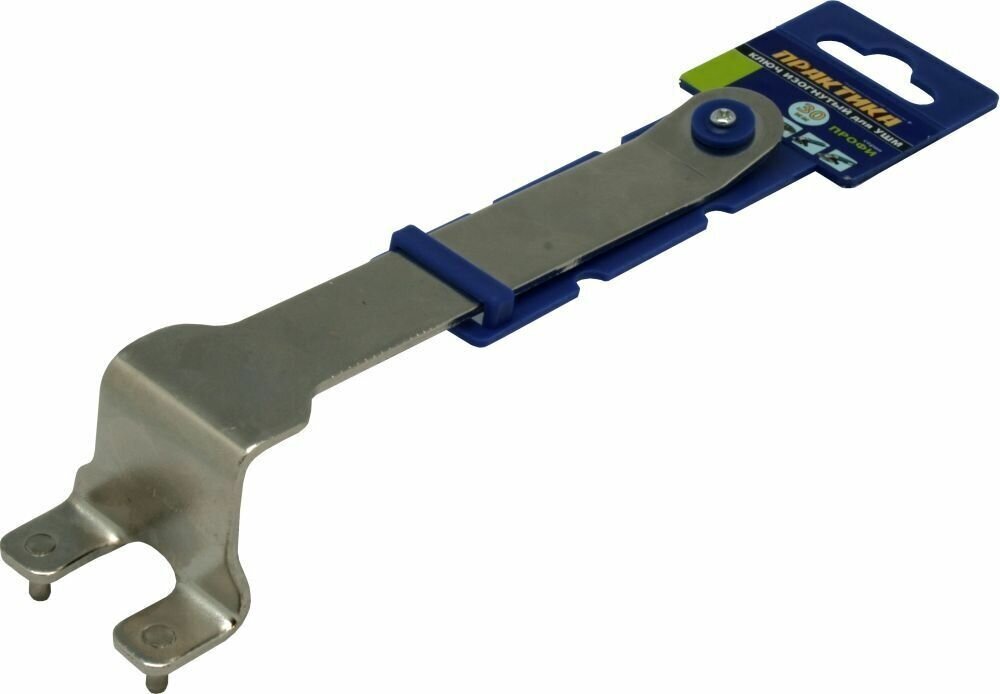 Ключ для планшайб ПРАКТИКА 30 мм, для УШМ, изогнутый (777-048)