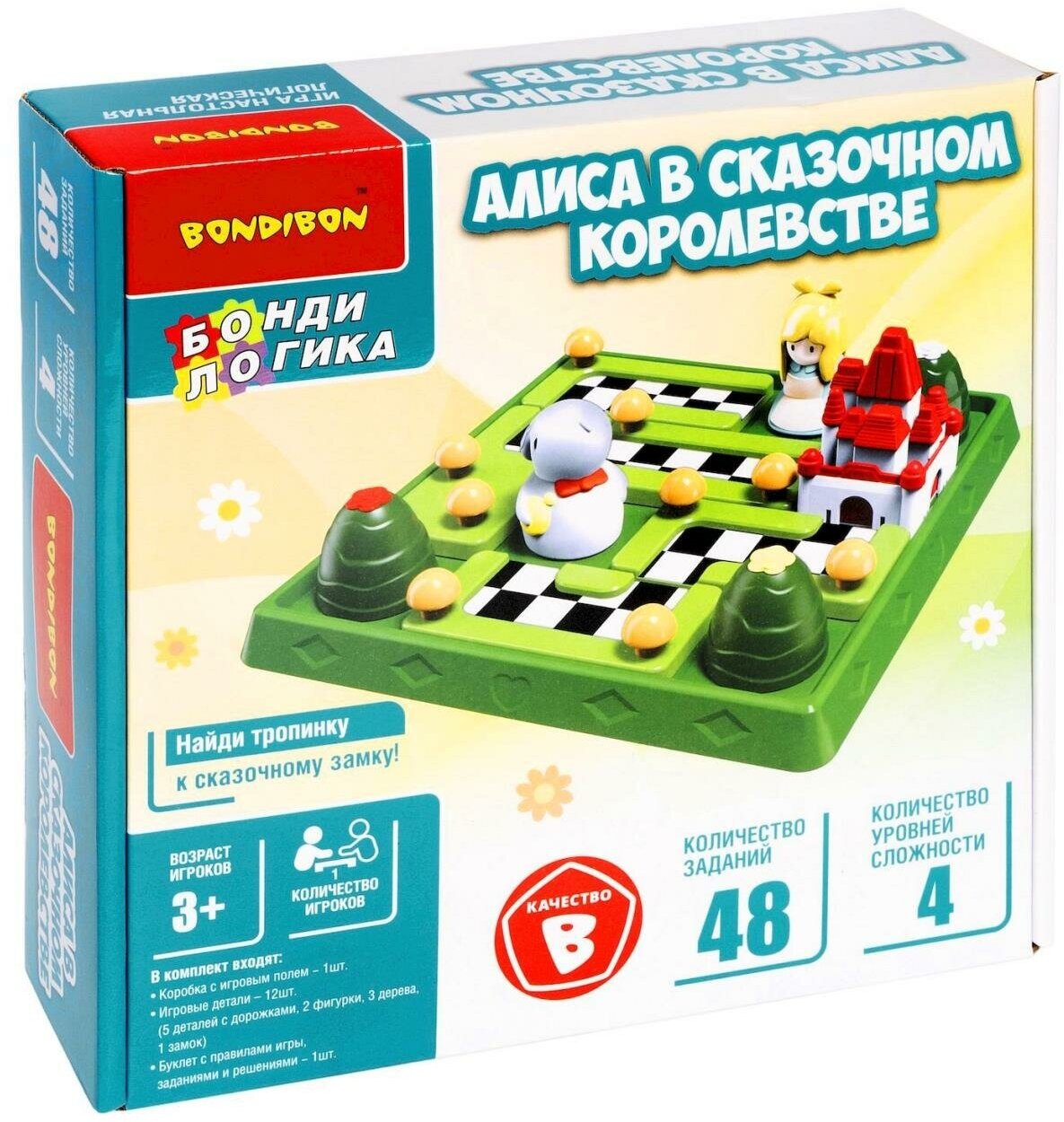 Логическая игра Bondibon "алиса В сказочном королевстве", арт.8688-А01.