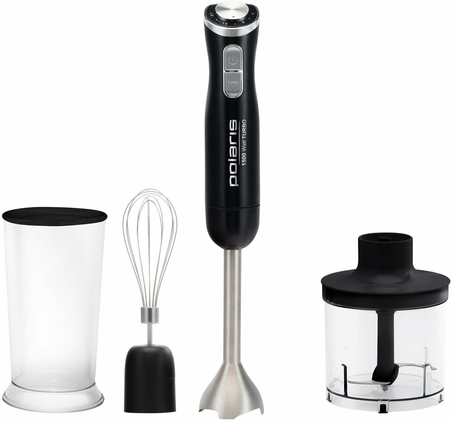 Блендер погружной Polaris PHB 1594 черный (1500Вт.15 режимов)