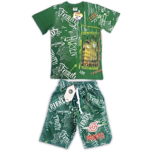 Комплект одежды Bobonchik kids, размер 98, зеленый комплект одежды bobonchik kids размер 86 зеленый