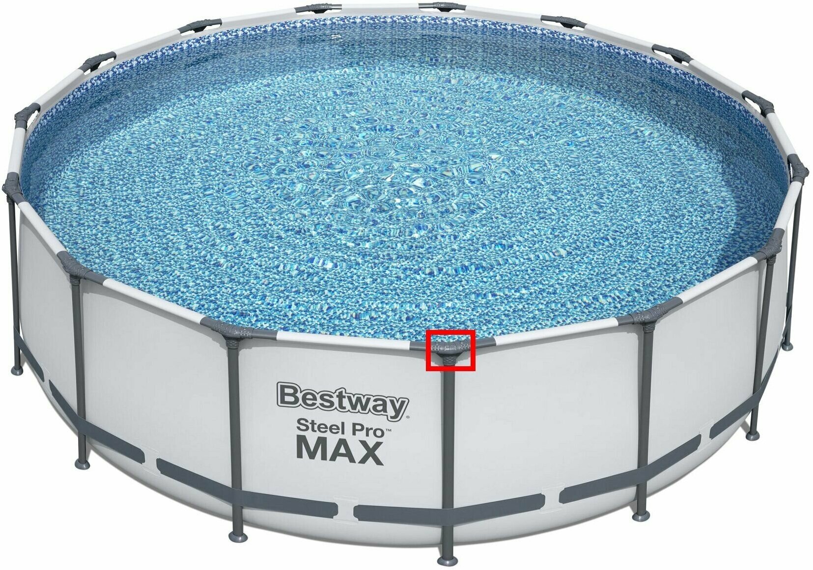 Т-образный соединитель - тройник P05445 BestWay, запчасть для круглых каркасного бассейна 457 на 122 см. Steel Pro Max Bestway - фотография № 4