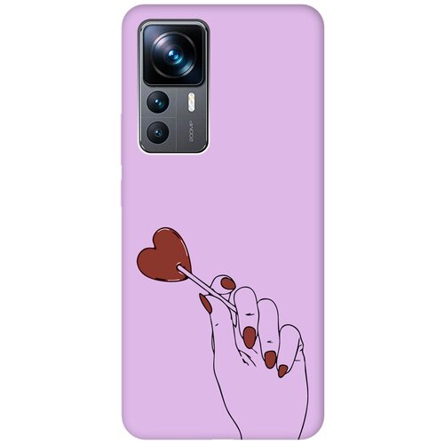 Силиконовый чехол на Xiaomi 12T, 12T Pro, Сяоми 12Т, 12Т Про Silky Touch Premium с принтом Heartbreaker сиреневый матовый чехол на xiaomi 12t 12t pro сяоми 12т 12т про soft touch черный