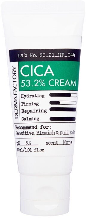 Derma Factory Крем для лица увлажняющий с экстрактом центеллы - Cica 53.2% cream, 30мл