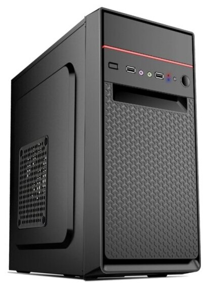 Корпус Exegate Minitower BAA-107U Black, mATX, <без БП>, 1*USB+2*USB3.0, Audio