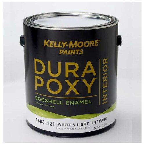 Краска интерьерная суперпрочная антивандальная Kelly-Moor Durapoxy Interior Paint белая 3,78л
