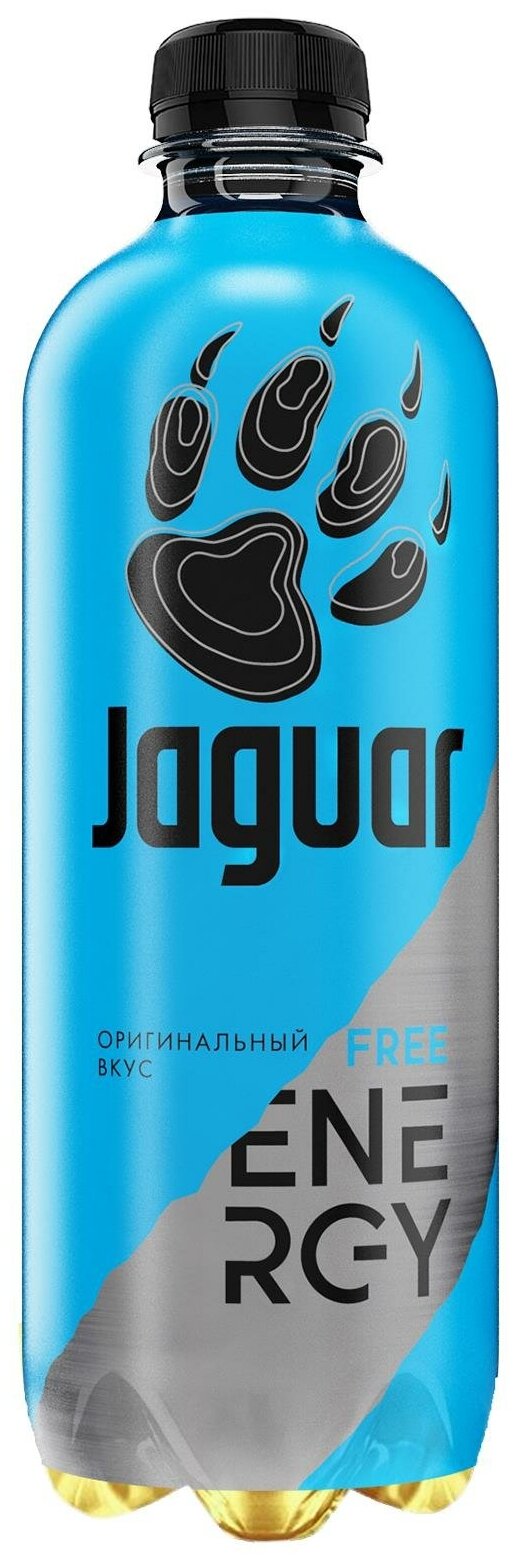 Энергетический напиток Jaguar (б/а) Free 0,47 л x 12 шт. ПЭТ - фотография № 2