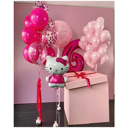 Воздушные шары надутые гелием бими - Набор шаров "Hello Kitty" 2