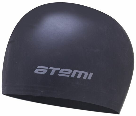 Шапочка для плавания Atemi, тонкий силикон, черный , TC409
