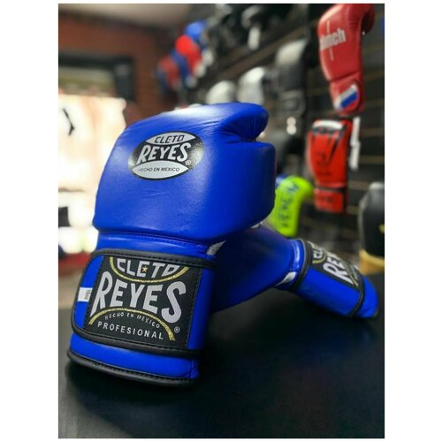 фото Боксерские перчатки cleto reyes натуральная кожа 12 oz синий